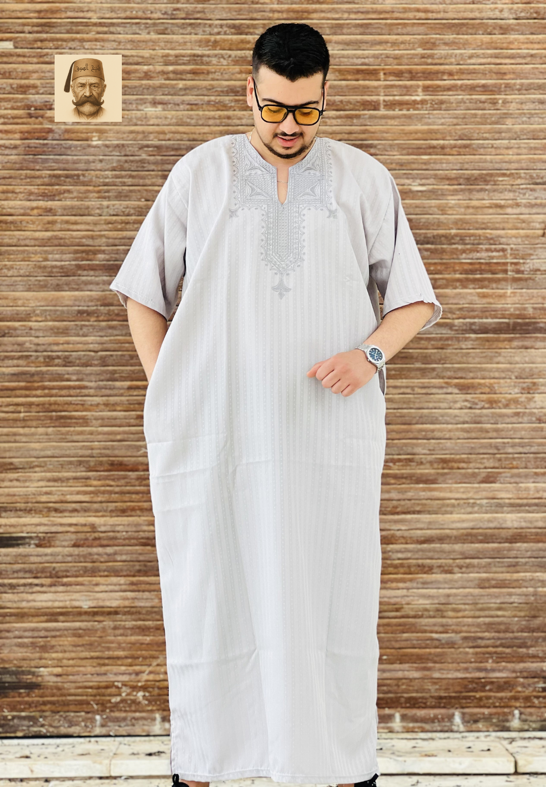 الجبة التونسية في أحلى مايكون قماش وخياطة ورتبة وطريزة