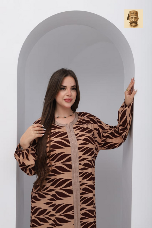 Jebba Tunisienne Luxe en Fibranne – Élégance Intemporelle & Confort Exceptionnel