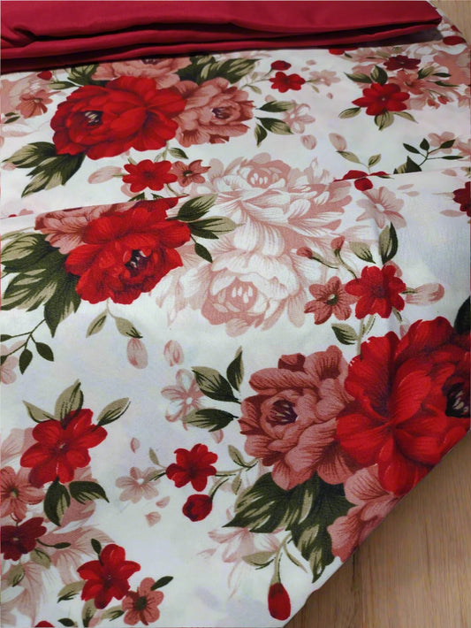 Parure de Lit d’Été 2 Places – 100% Coton Premium – 4 Pièces