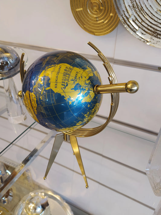 Globe Doré Élégant - Décoration Haut de Gamme pour Bureau & Intérieur