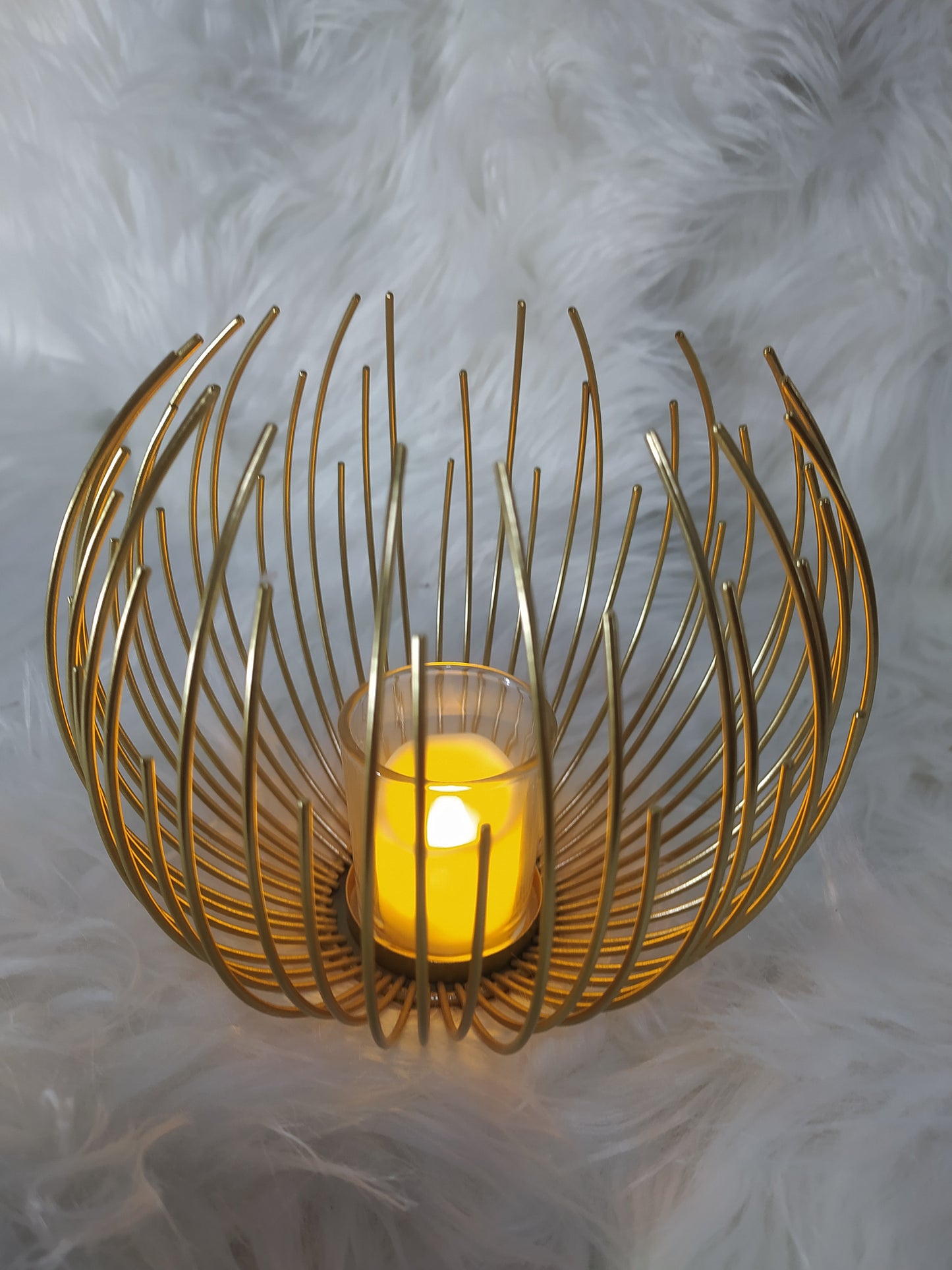 Bougeoir en Métal Élégant – Décoration de Table & Mariage