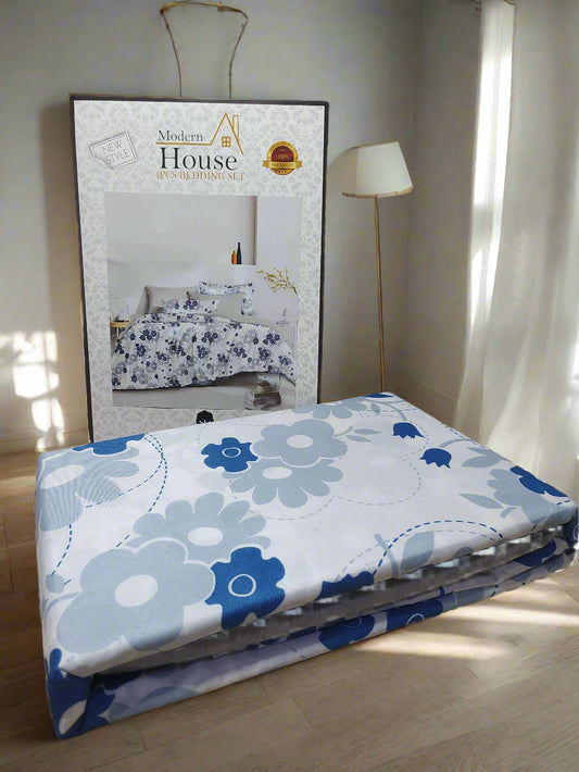 Parure de Lit 2 Places d'Été – 4 Pièces Élégance Florale