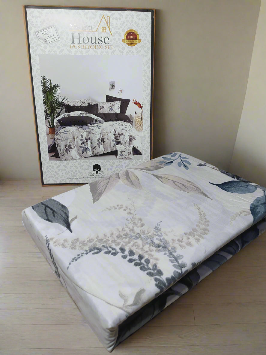 Parure de Lit 2 Places d'Été – 4 Pièces Élégance Florale