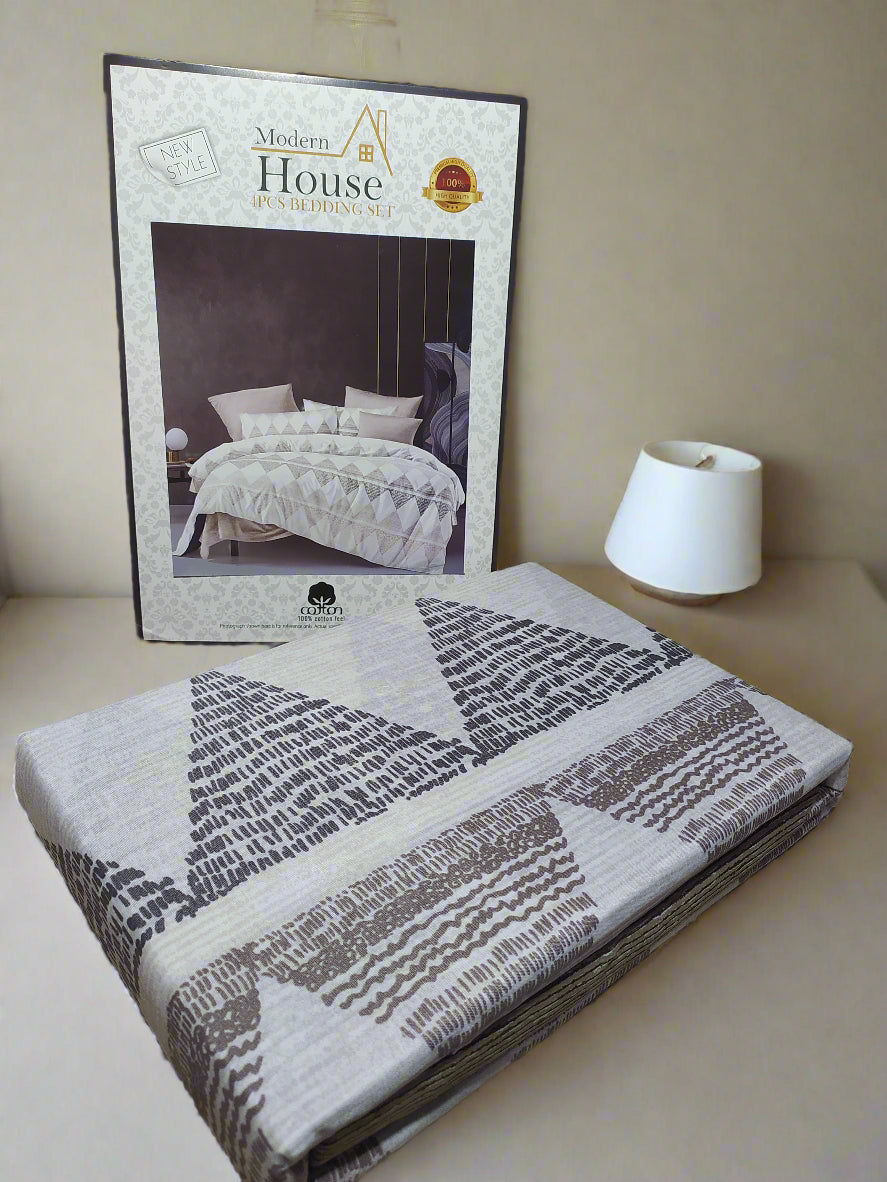 Parure de Lit 2 Places d'Été – 4 Pièces Élégance Florale