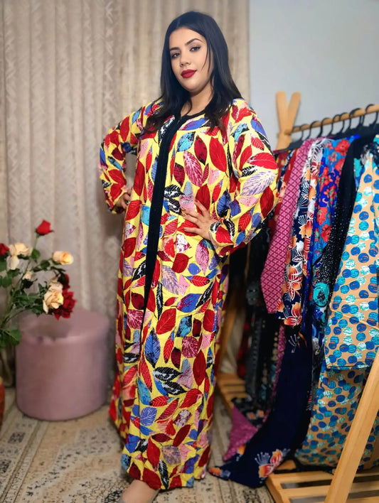 Jebba Tunisienne Luxe en Fibranne – Élégance Intemporelle & Confort Exceptionnel