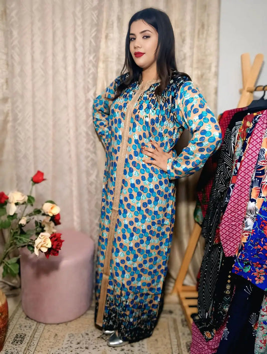 Jebba Tunisienne Luxe en Fibranne – Élégance Intemporelle & Confort Exceptionnel