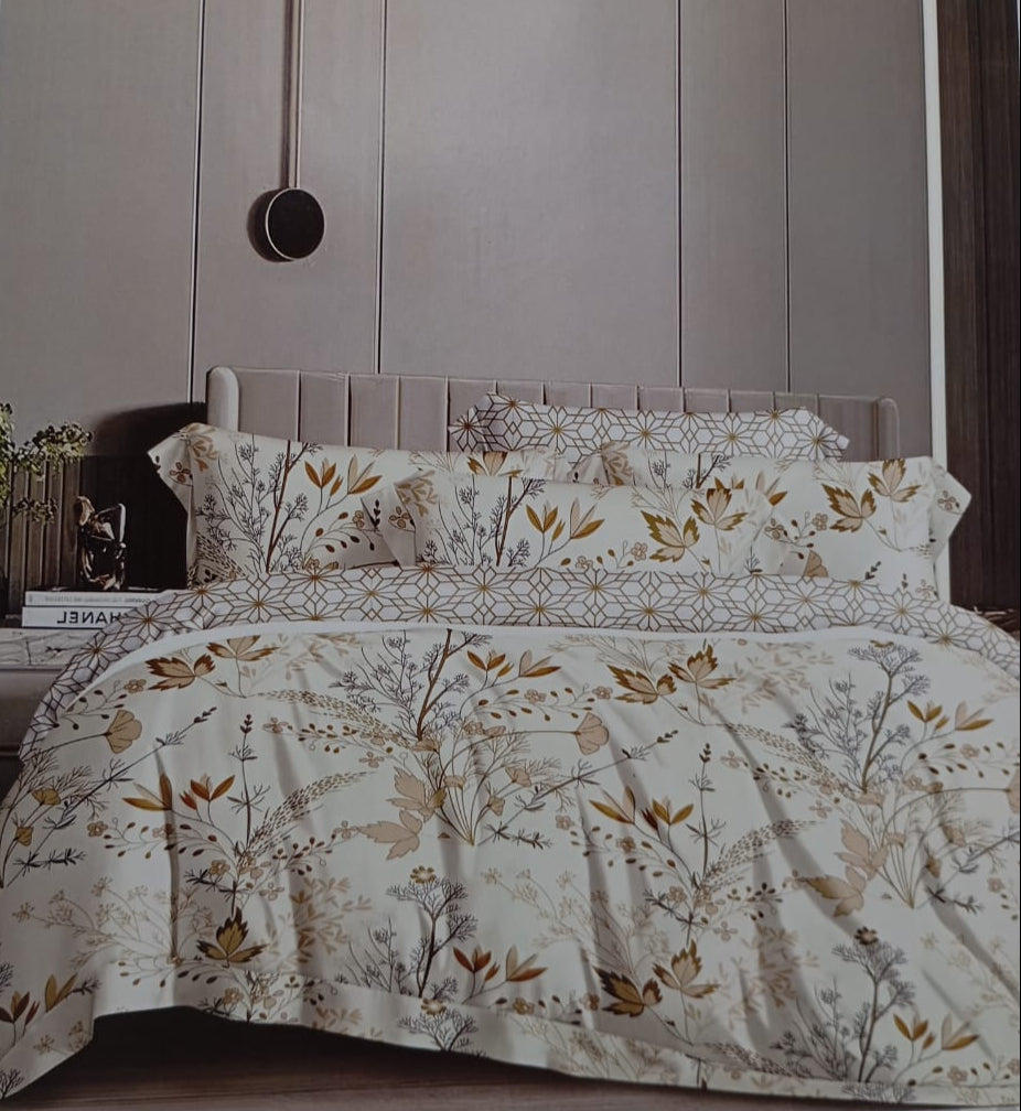 Parure de Lit 2 Places d'Été – 4 Pièces Élégance Florale