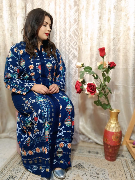 Jebba Tunisienne Luxe en Fibranne – Élégance Intemporelle & Confort Exceptionnel