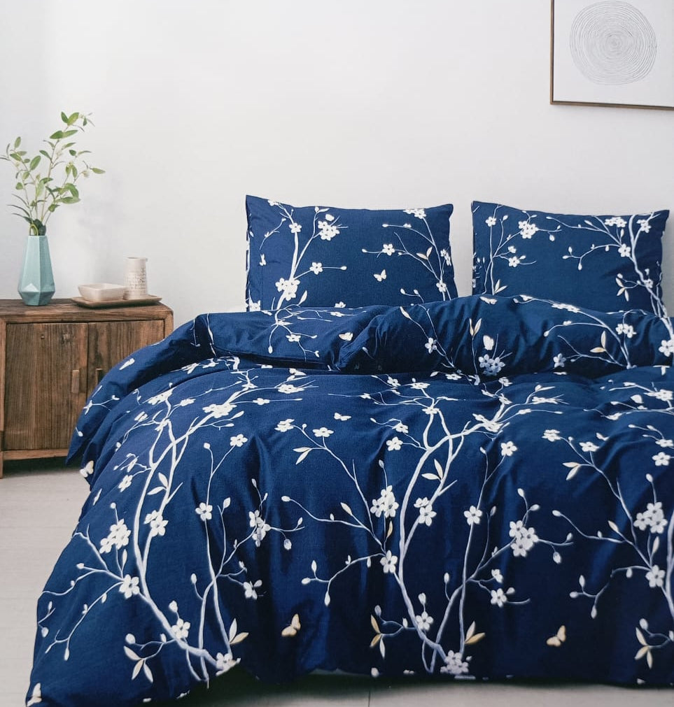 Parure de Lit 2 Places d'Été – 4 Pièces Élégance Florale