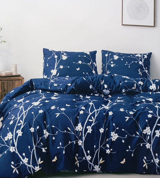 Parure de Lit 2 Places d'Été – 4 Pièces Élégance Florale