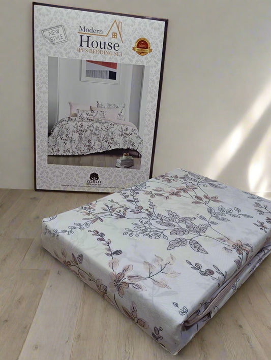 Parure de Lit 2 Places d'Été – 4 Pièces Élégance Florale