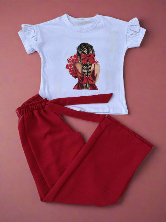 Ensemble pull et pantalon fille