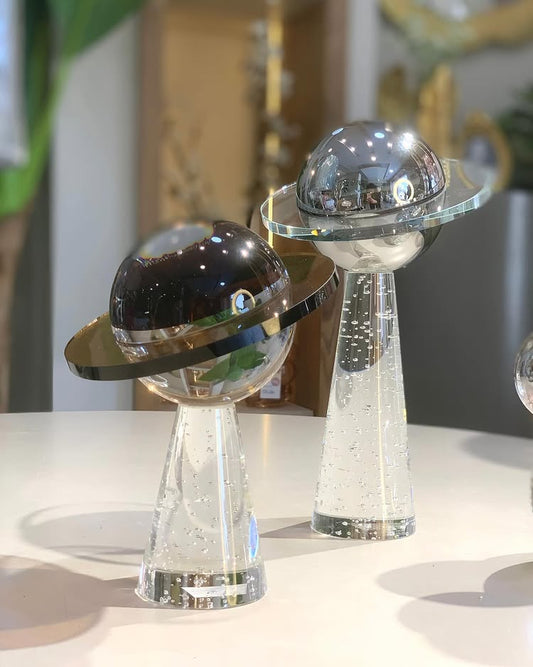 Sculpture Décorative Moderne en Verre – Élégance et Raffinement pour votre Intérieur