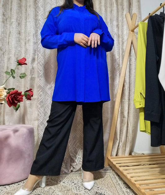 Chemise Longue Femme Élégante – Coupe Large & Confort Absolu