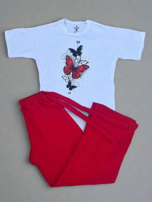 Ensemble pull et pontalon 100% coton Femme