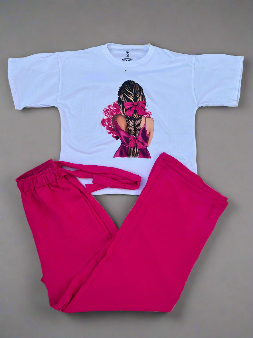 Ensemble pull et pontalon 100% coton Femme