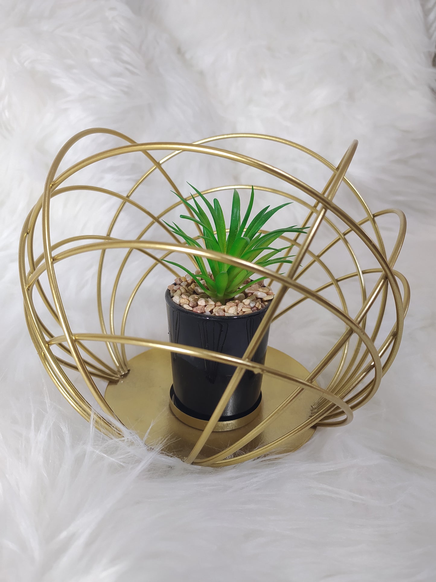 🌿 Fausse Plante Succulente en Fer – Décor Bureau & Maison Sans Entretien 🌿