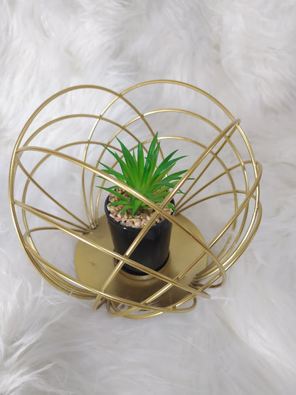 🌿 Fausse Plante Succulente en Fer – Décor Bureau & Maison Sans Entretien 🌿