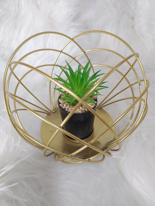 🌿 Fausse Plante Succulente en Fer – Décor Bureau & Maison Sans Entretien 🌿