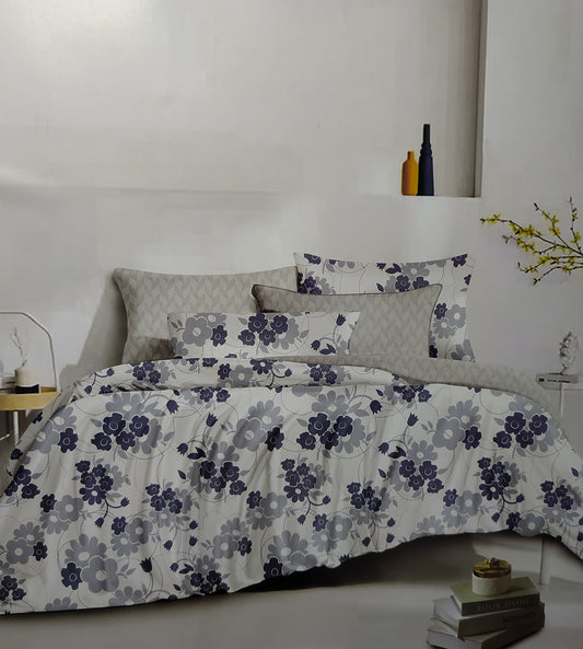 Parure de Lit 2 Places d'Été – 4 Pièces Élégance Florale
