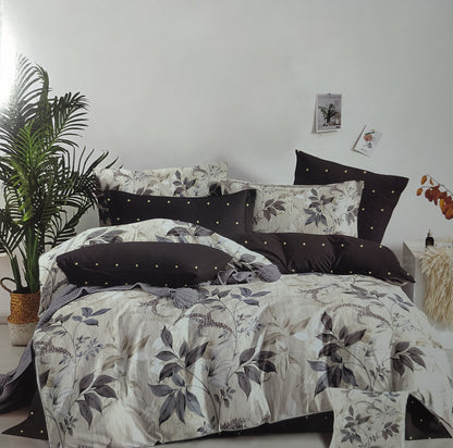 Parure de Lit 2 Places d'Été – 4 Pièces Élégance Florale