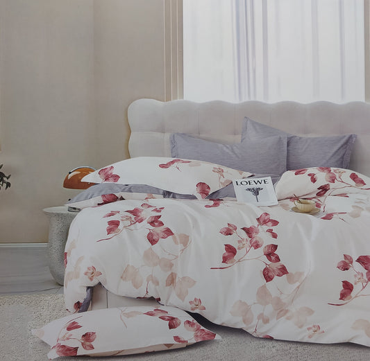 Parure de Lit 2 Places d'Été – 4 Pièces Élégance Florale