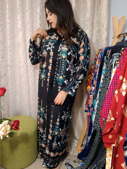 Jebba Tunisienne Luxe en Fibranne – Élégance Intemporelle & Confort Exceptionnel