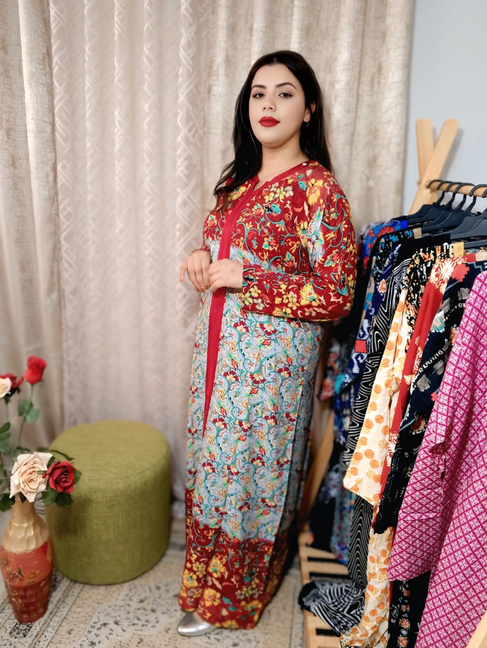 Jebba Tunisienne Luxe en Fibranne – Élégance Intemporelle & Confort Exceptionnel