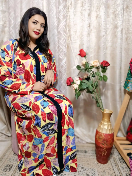 Jebba Tunisienne Luxe en Fibranne – Élégance Intemporelle & Confort Exceptionnel
