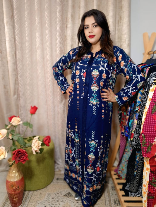 Jebba Tunisienne Luxe en Fibranne – Élégance Intemporelle & Confort Exceptionnel