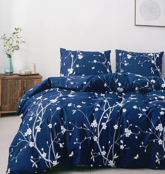 Parure de Lit 2 Places d'Été – 4 Pièces Élégance Florale