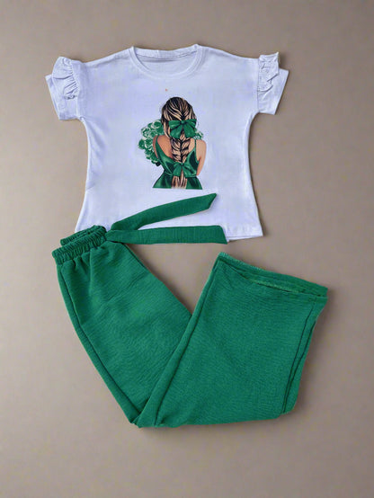 Ensemble pull et pantalon fille